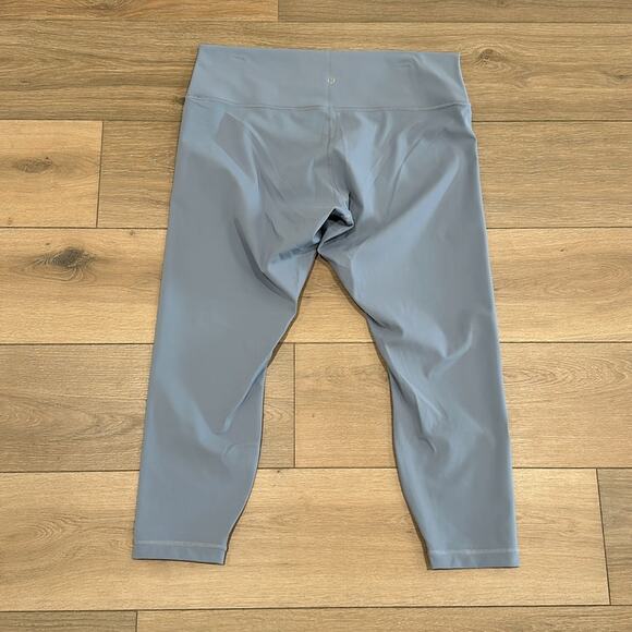 LULULEMON Chambray‎ Wunder Under High Rise Active Workout Leggings Size 20 - Picture 3 of 11